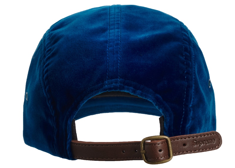 Supreme Velvet Camp Cap (FW20) Dark Teal