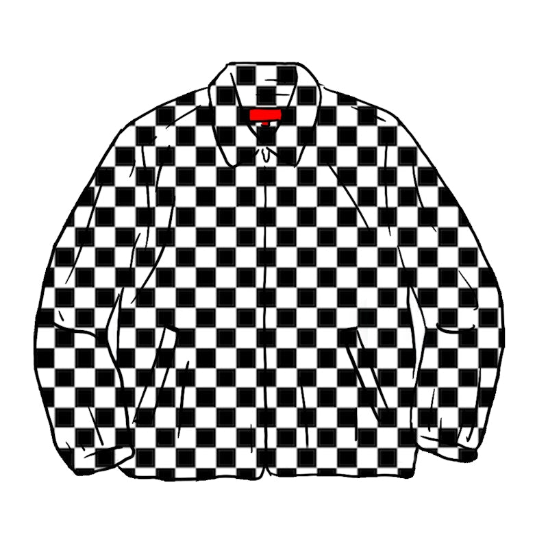 Supreme Velvet Work Jacket Checkerboard