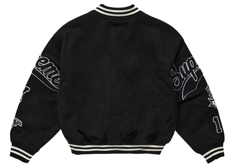 Supreme Veritas Varsity Jacket Black