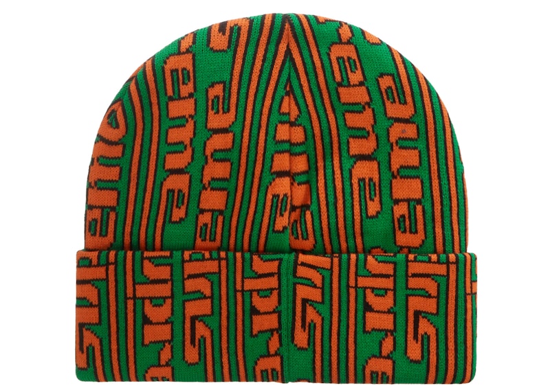 Supreme Vertical Logo Beanie (FW23) Green