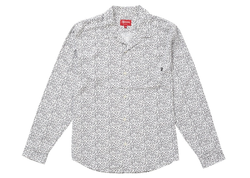 Supreme Vines Rayon Shirt White