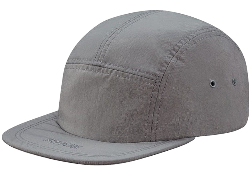 Supreme Visor Embroidery Camp Cap Grey