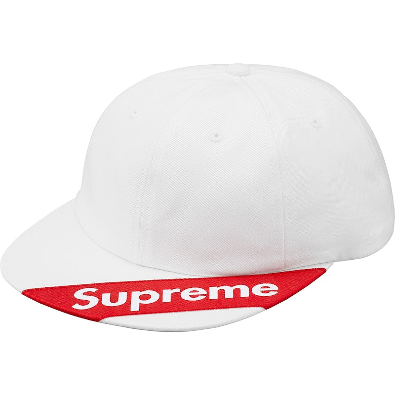 Supreme Visor Label 6-Panel White