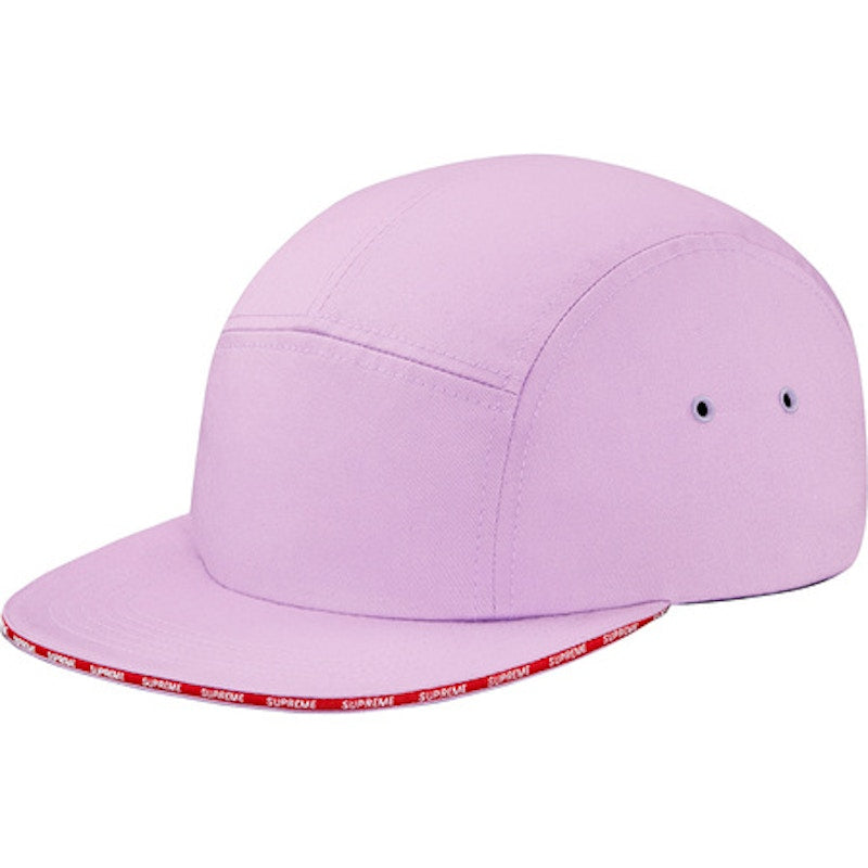 Supreme Visor Tape Camp Cap Lavender