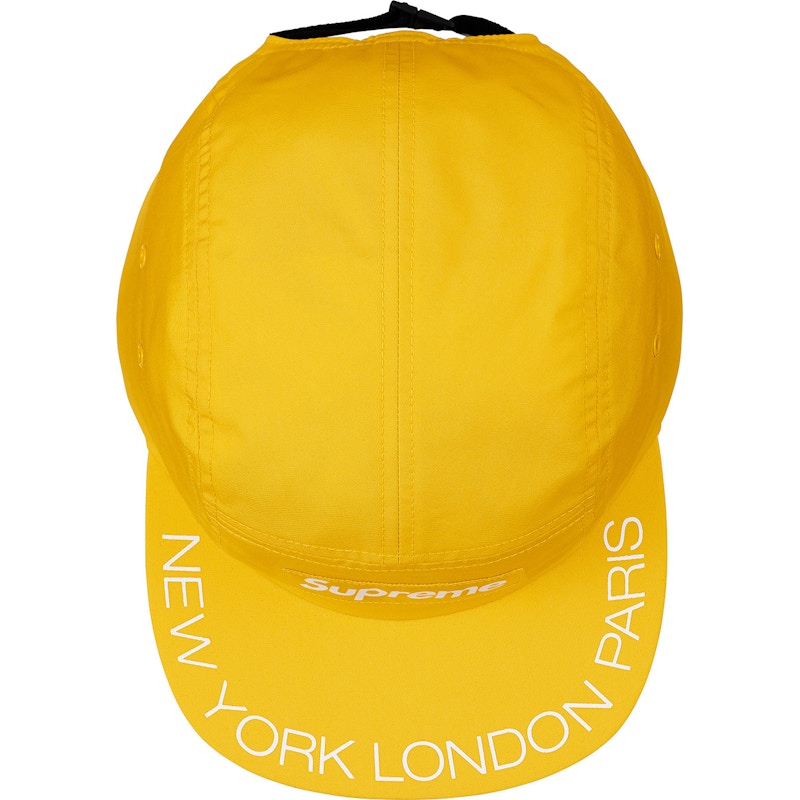 Supreme Visor Print Camp Cap Gold