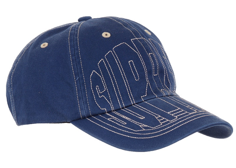 Supreme Visor Stitch 6-Panel Light Navy