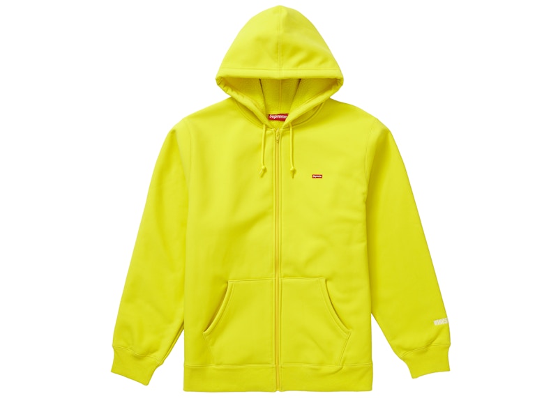 Supreme WINDSTOPPER Zip Up Hooded Sweatshirt (FW19) Bright Yellow