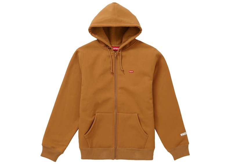 Supreme WINDSTOPPER Zip Up Hooded Sweatshirt (FW19) Copper