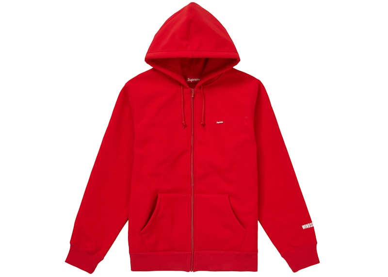 Supreme WINDSTOPPER Zip Up Hooded Sweatshirt (FW19) Red