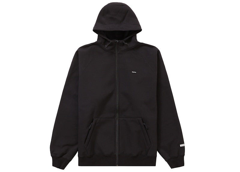 Supreme WINDSTOPPER Zip Up Hooded Sweatshirt (FW21) Black