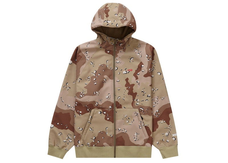 Supreme WINDSTOPPER Zip Up Hooded Sweatshirt (FW22) Chocolate Chip Camo