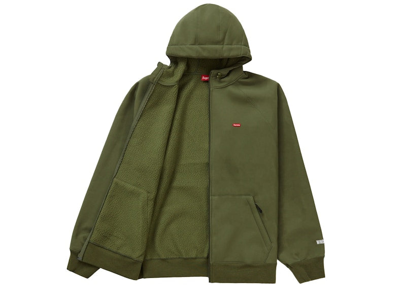Supreme WINDSTOPPER Zip Up Hooded Sweatshirt (FW22) Dark Olive