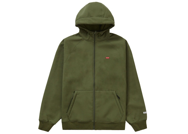 Supreme WINDSTOPPER Zip Up Hooded Sweatshirt (FW22) Dark Olive