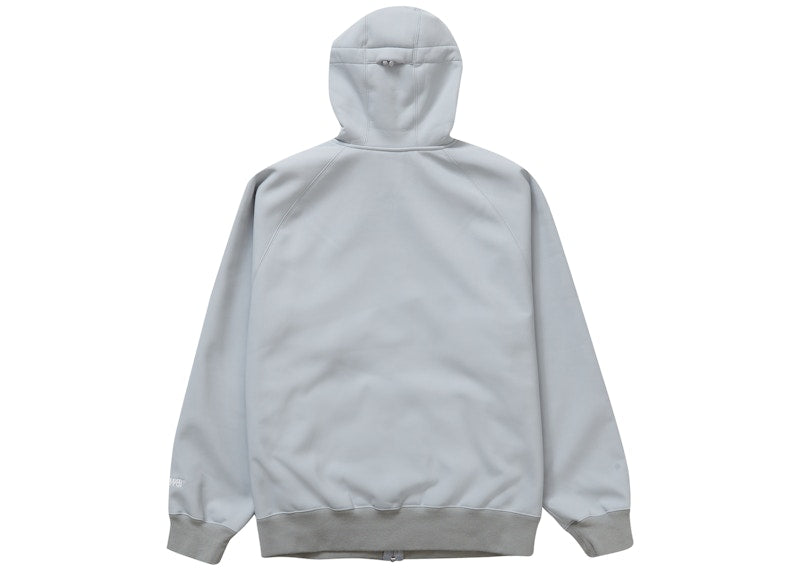 Supreme WINDSTOPPER Zip Up Hooded Sweatshirt (FW22) Light Grey