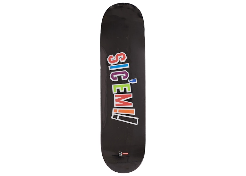 Supreme WTAPS Sic'em! Skateboard Deck Black