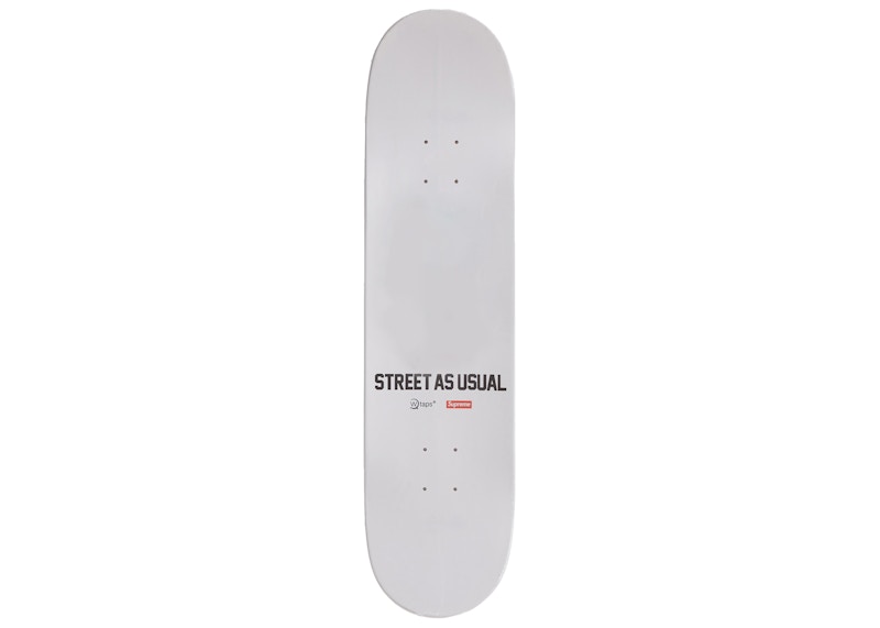 Supreme WTAPS Sic'em! Skateboard Deck White