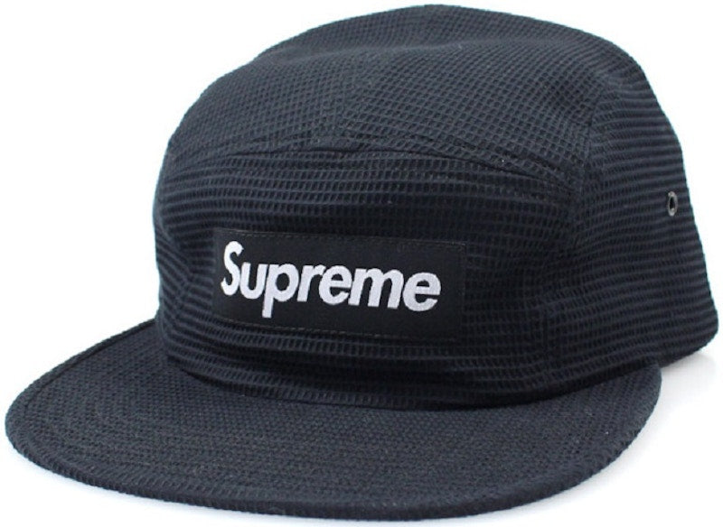 Supreme Waffle Camp Cap Black