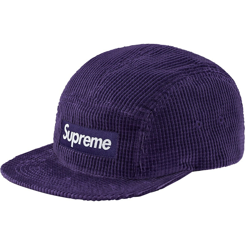 Supreme Waffle Corduroy Camp Cap Purple