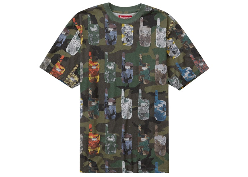 Supreme Walkie Talkie S/S Top Woodland Camo