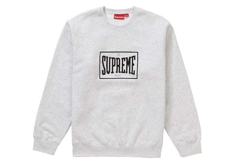 Supreme Warm Up Crewneck Ash Grey
