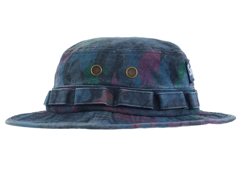 Supreme Washed Canvas Boonie Navy Camo