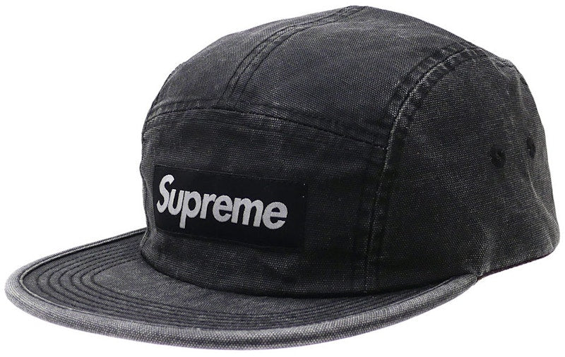 Supreme Washed Canvas Camp Cap Black