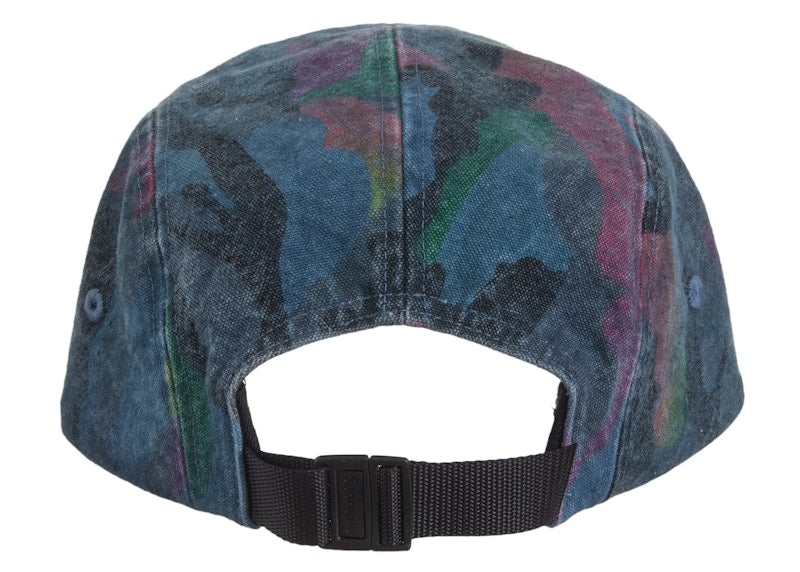 Supreme Washed Canvas Camp Cap (SS24) Navy Camo