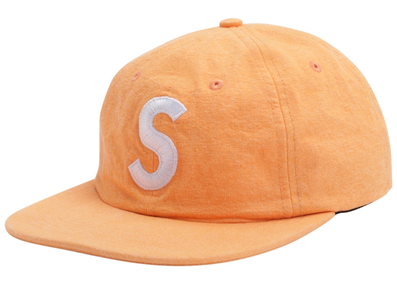 Supreme Washed Chambray S Logo 6-Panel Orange