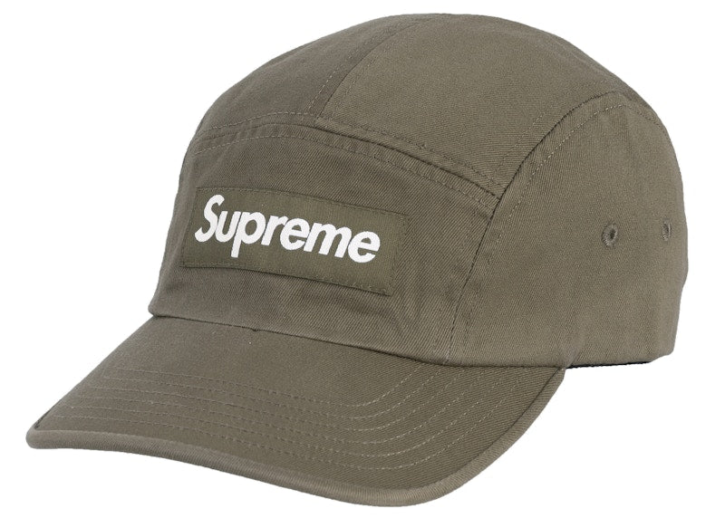 Supreme Washed Chino Twill Camp Cap (FW20) Olive