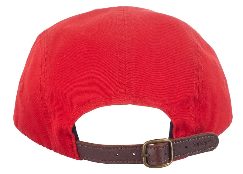 Supreme Washed Chino Twill Camp Cap (FW23) Red