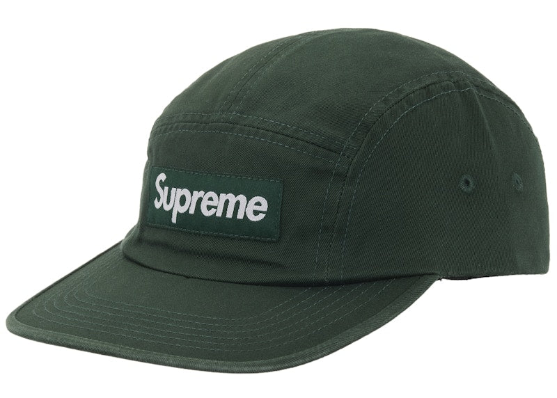 Supreme Washed Chino Twill Camp Cap (FW25) Green