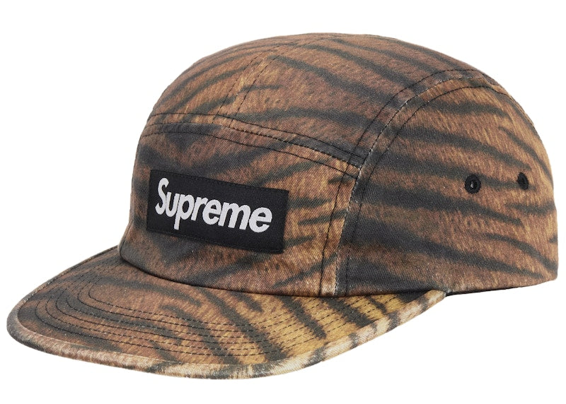 Supreme Washed Chino Twill Camp Cap (FW25) Tiger