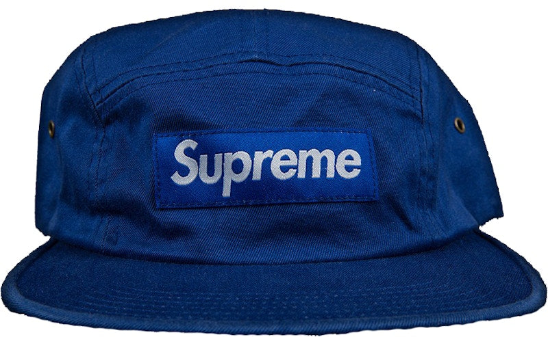 Supreme Washed Chino Twill Camp Cap Light Royal