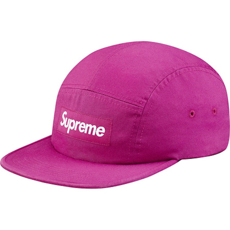 Supreme Washed Chino Twill Camp Cap Magenta
