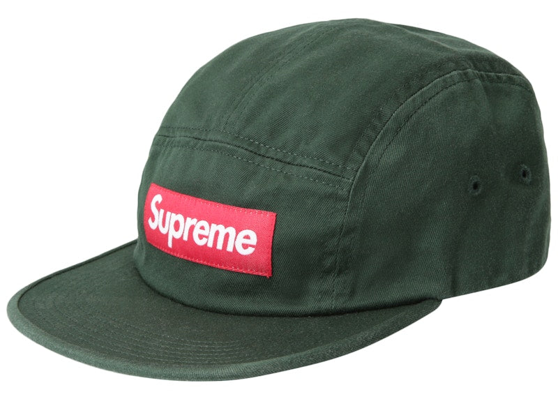 Supreme Washed Chino Twill Camp Cap Pine