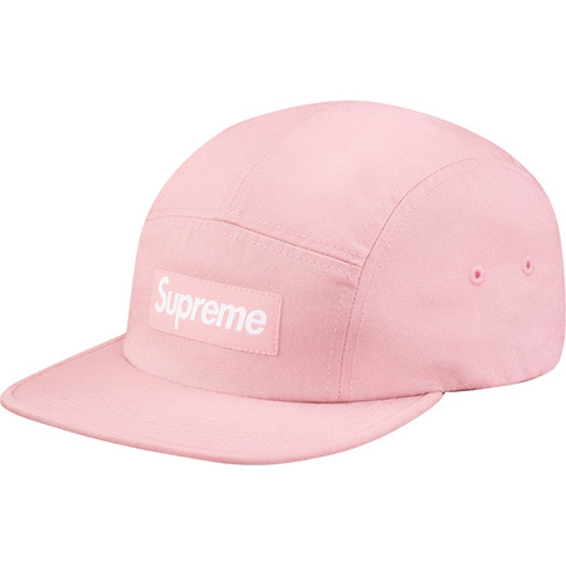 Supreme Washed Chino Twill Camp Cap Pink