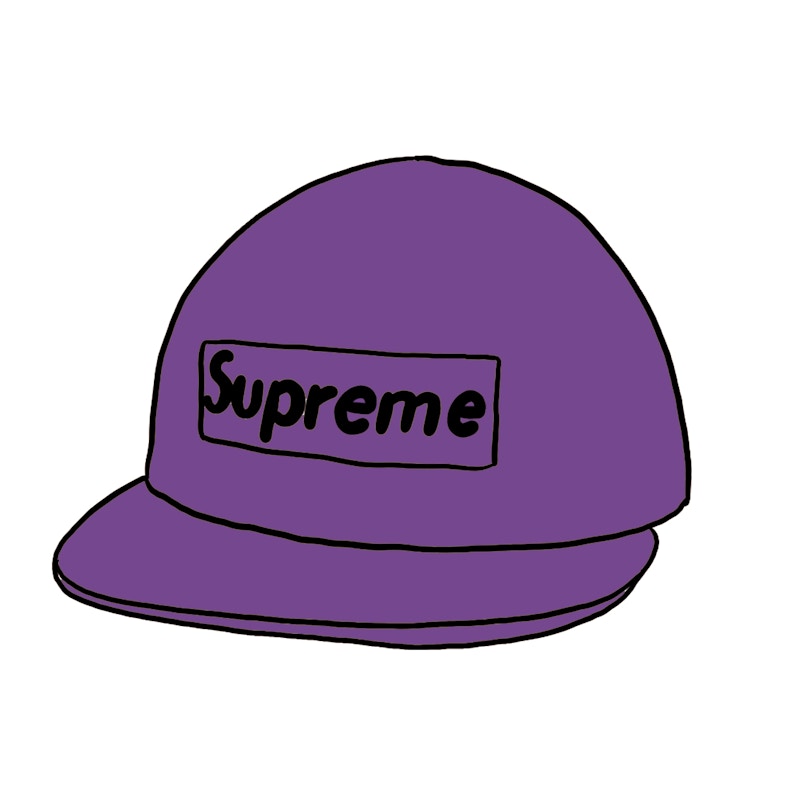 Supreme Washed Chino Twill Camp Cap (SS20) Purple