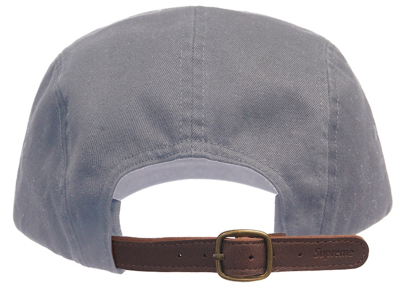 Supreme Washed Chino Twill Camp Cap Cap (SS22) Grey