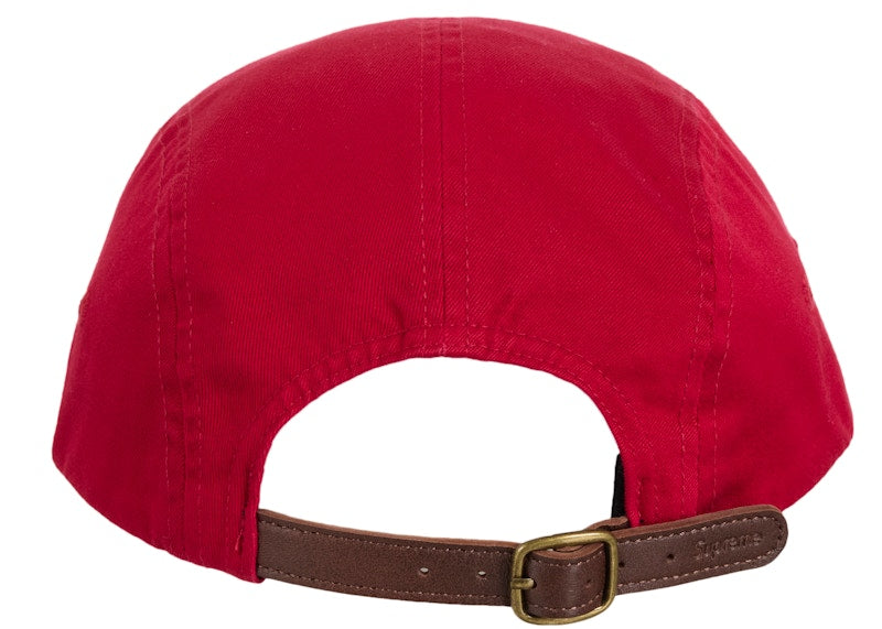 Supreme Washed Chino Twill Camp Cap (SS25) Red