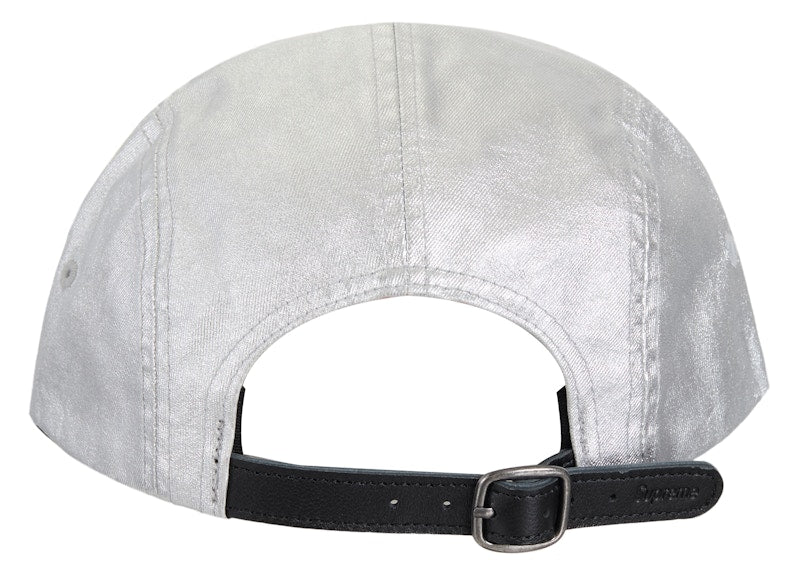 Supreme Washed Chino Twill Camp Cap (SS25) Silver