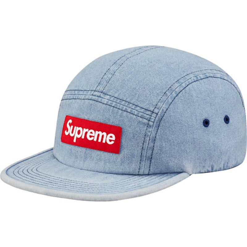 Supreme Washed Chino Twill Camp Cap Washed Denim