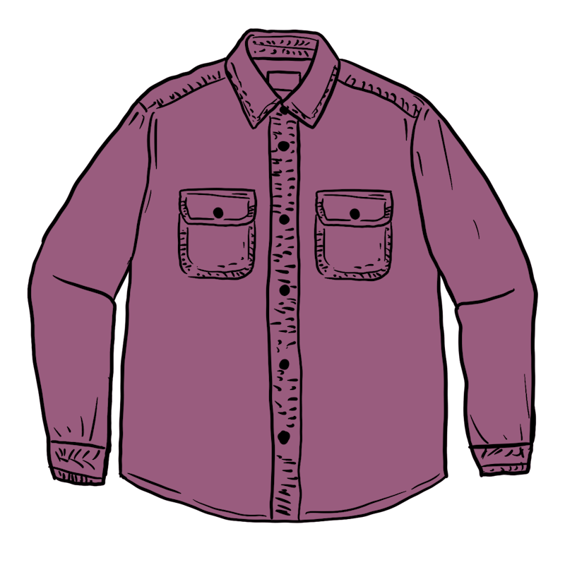 Supreme Washed Corduroy Shirt Purple