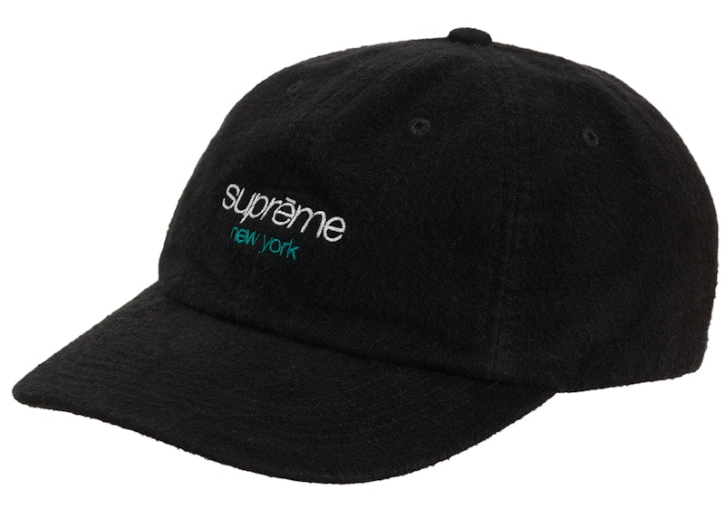 Supreme Washed Flannel 6-Panel Black