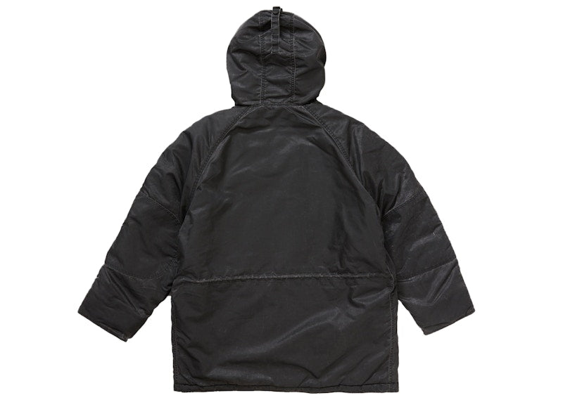 Supreme Washed Flight Satin N-3B Parka Black