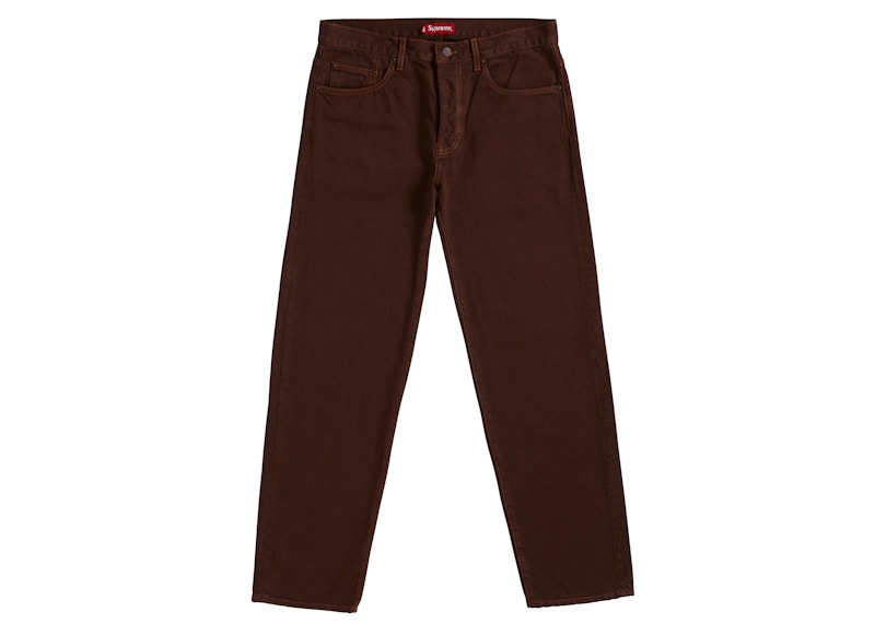 Supreme Washed Regular Jean (SS19) Washed Brown
