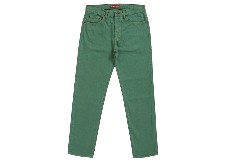 Supreme Washed Regular Jean (SS19) Washed Green