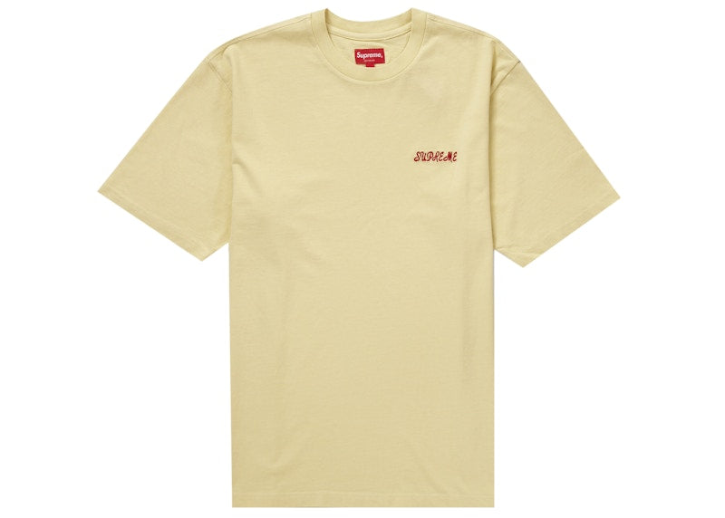 Supreme Washed Script S/S Top Yellow