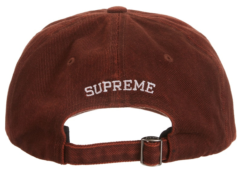 Supreme Washed Twill 6-Panel Brown