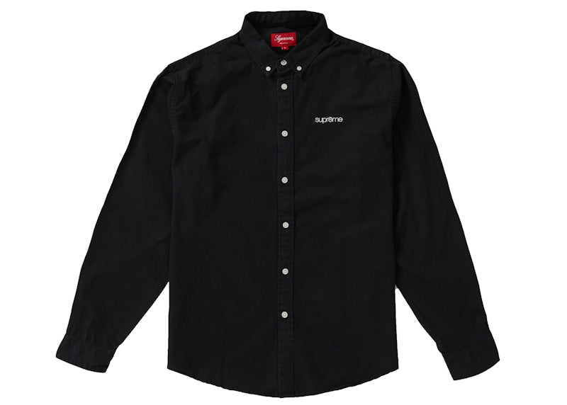 Supreme Washed Twill Shirt (SS19) Black