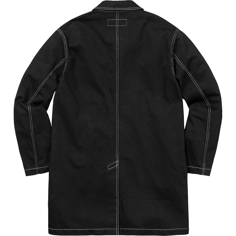 Supreme Washed Work Trench Coat Black